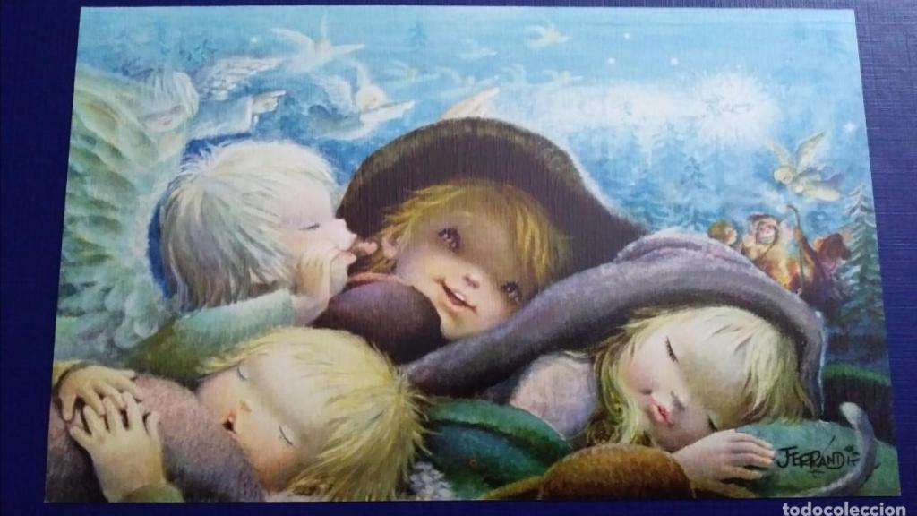 Postal de Navidad, del ilustrador Joan Ferrándiz / TodoColección.net