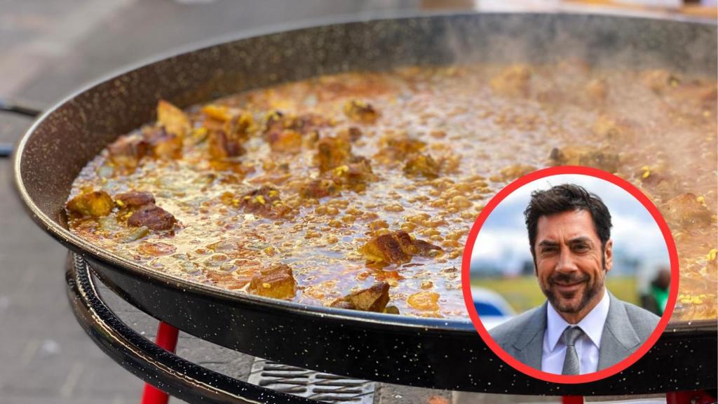 Paella y Javier Bardem
