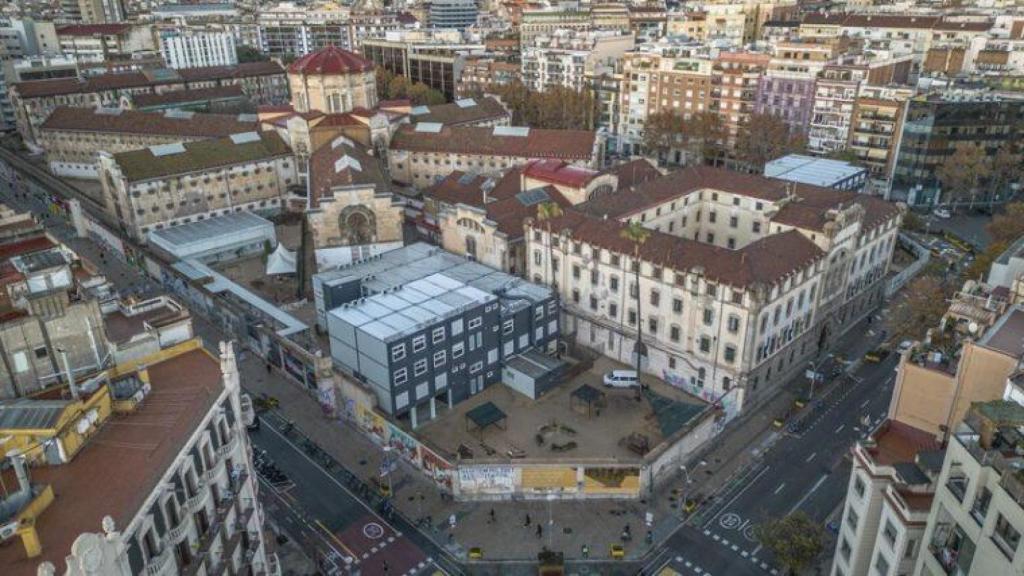 Imagen a vista de dron de la transformación de La Modelo