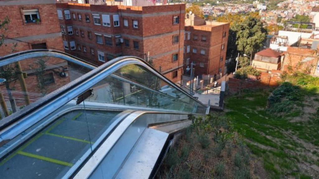 Inauguración de las nuevas escaleras del pasaje de la Mulassa en Barcelona