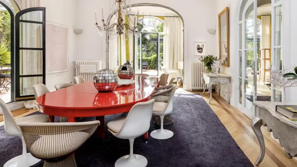 Comedor de la casa de Woody Allenn en Barcelona