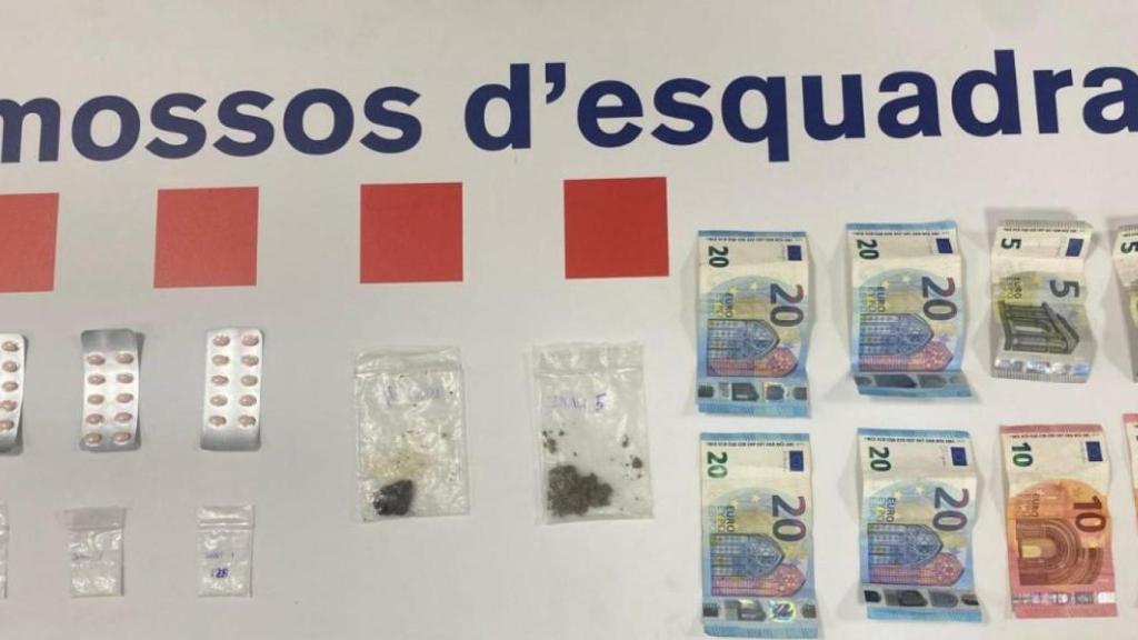 Productos incautados por los Mossos en el control policial