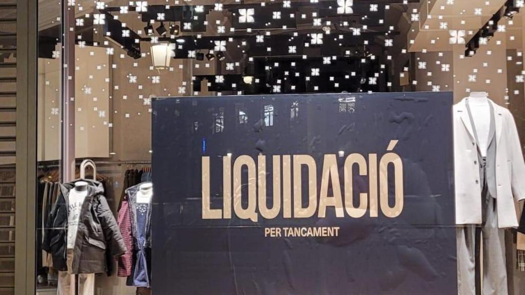 Tienda del centro de Barcelona que está en liquidación por cierre