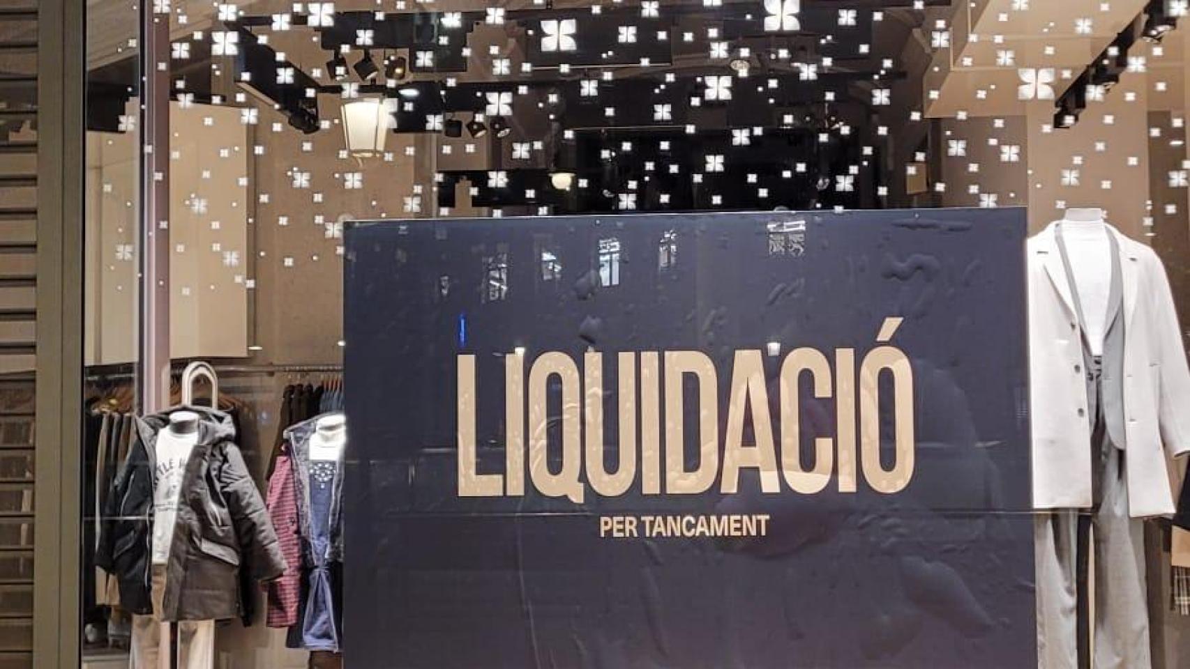 Tienda del centro de Barcelona que está en liquidación por cierre