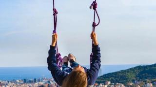 El columpio con las mejores vistas de Barcelona