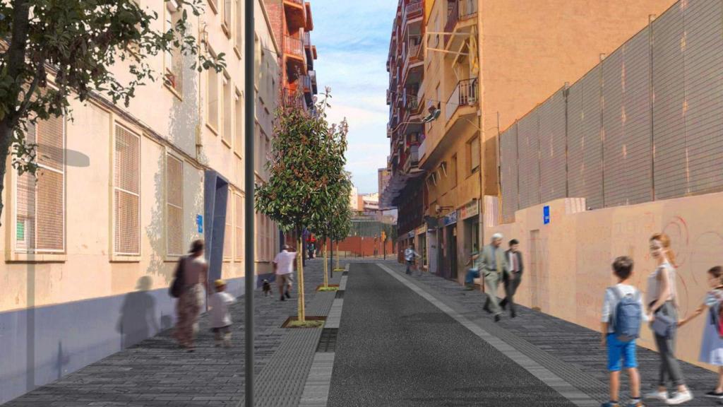 La calle Amílcar de Nou Barris que se reformará próximamente