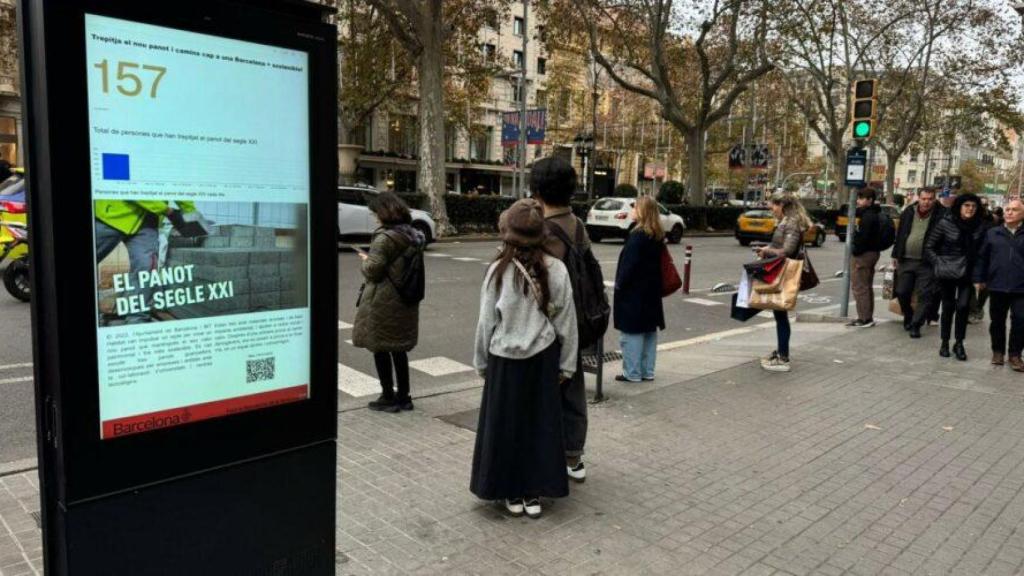 Barcelona prueba el panot del siglo XXI en la Gran Via para medir su rendimiento y sostenibilidad