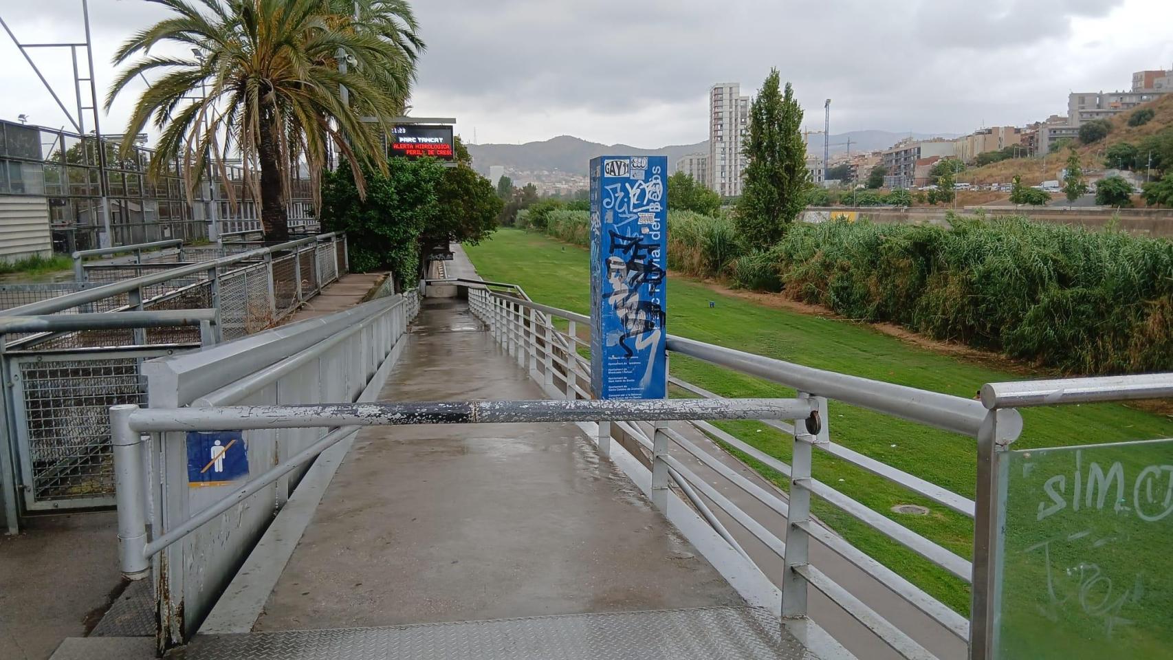 Cierran todos los accesos al Parc Fluvial del Besòs por riesgo de desbordamiento