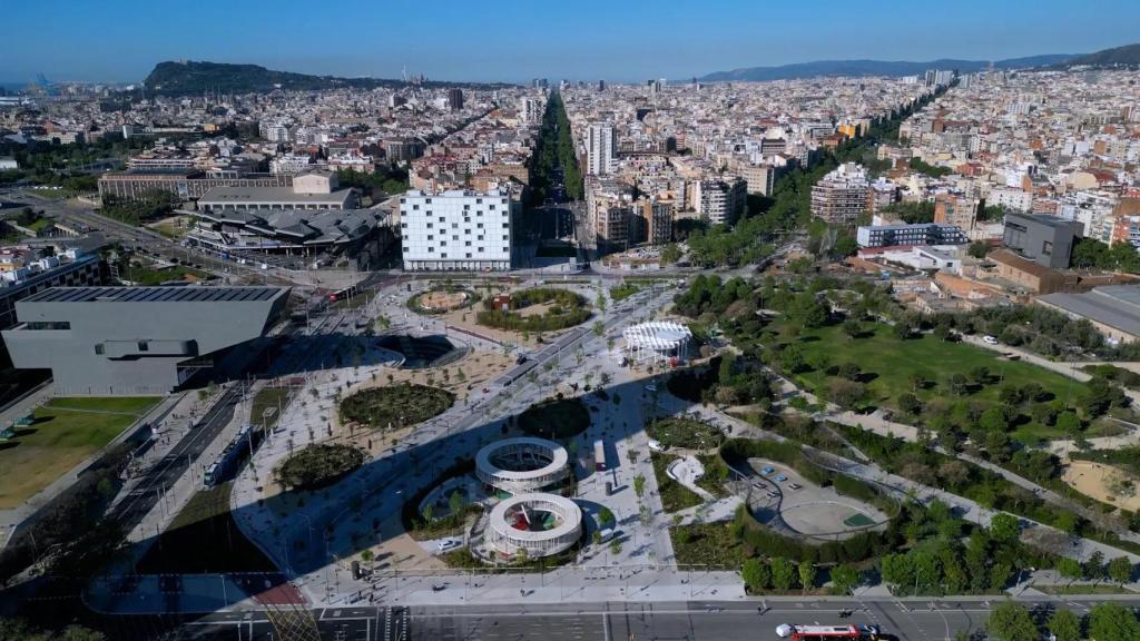 Imatge de la plaça de les Glòries