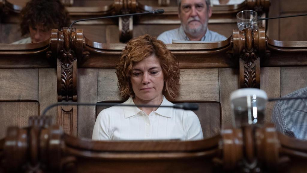 Arxiu - La líder d'ERC a l'Ajuntament de Barcelona, Elisenda Alamany, durant un ple a l'Ajuntament de Barcelona, el 26 de juliol de 2024, a Barcelona, Catalunya (Espanya)