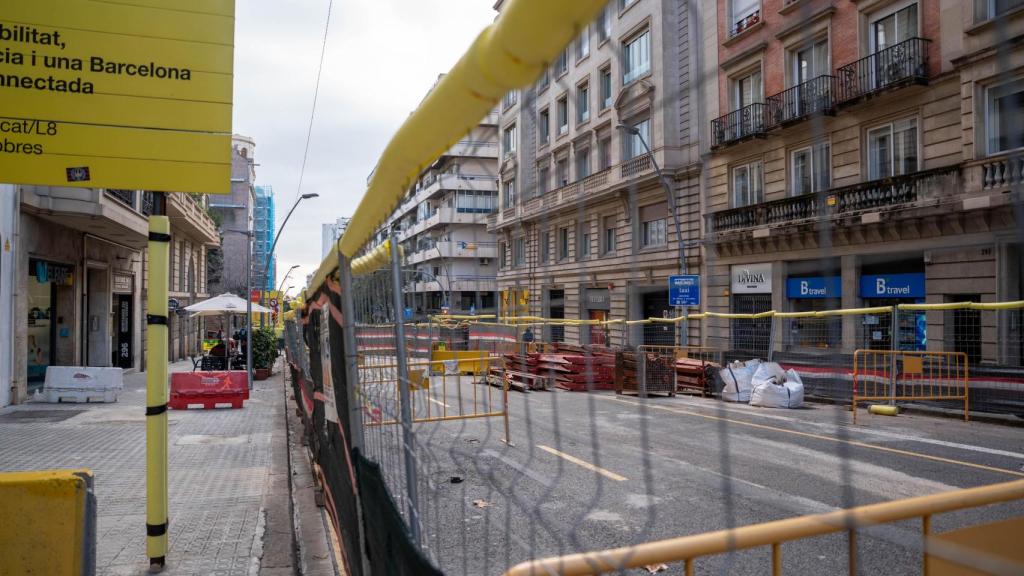 Obres del carrer Muntaner