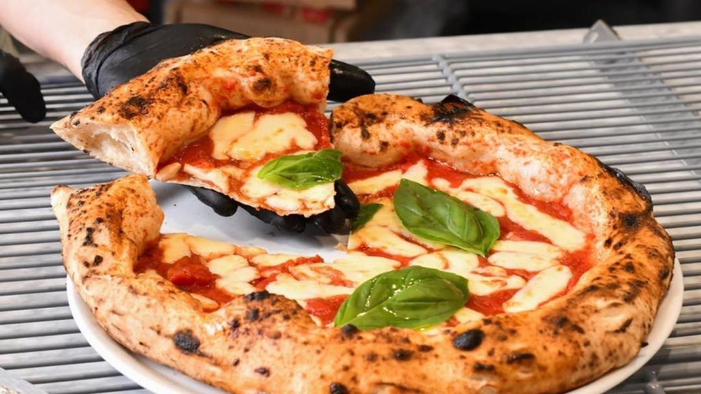 Una de las pizzas que se sirven en el restaurante