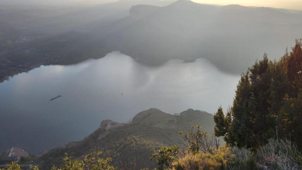 Imagen del pantano de Sau desde el mirador de Tavertet