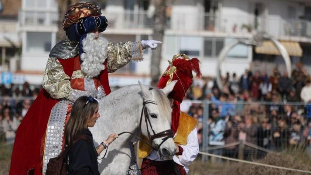 La llegada de los Reyes a Castelldefels en una edición anterior