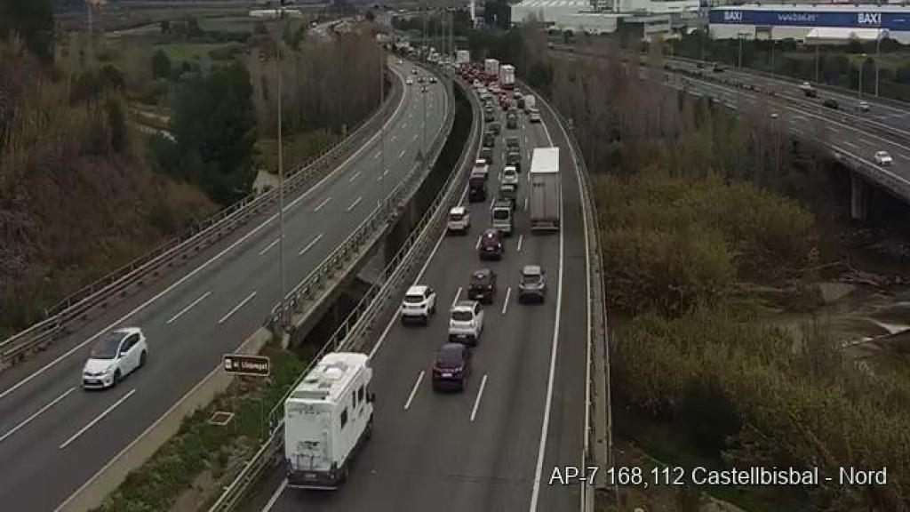 Vista vía satélite de la AP-7