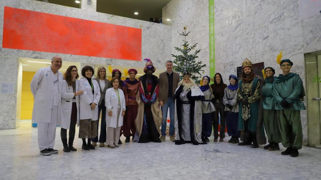 Recibimiento en el vestíbulo del Hospital