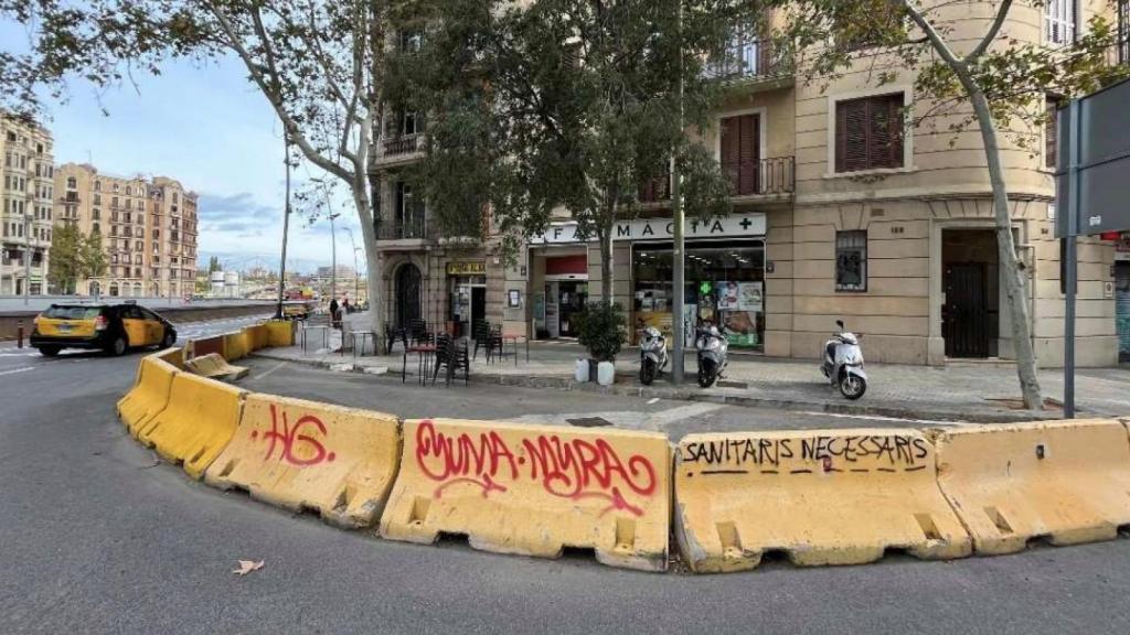 Estado del tramo de Gran Via afectado por la remodelación