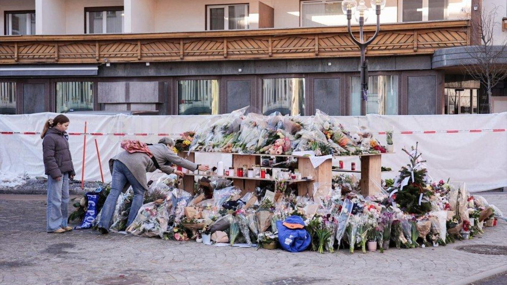 Recuerdo a los fallecidos por el incendio del bar de Suiza