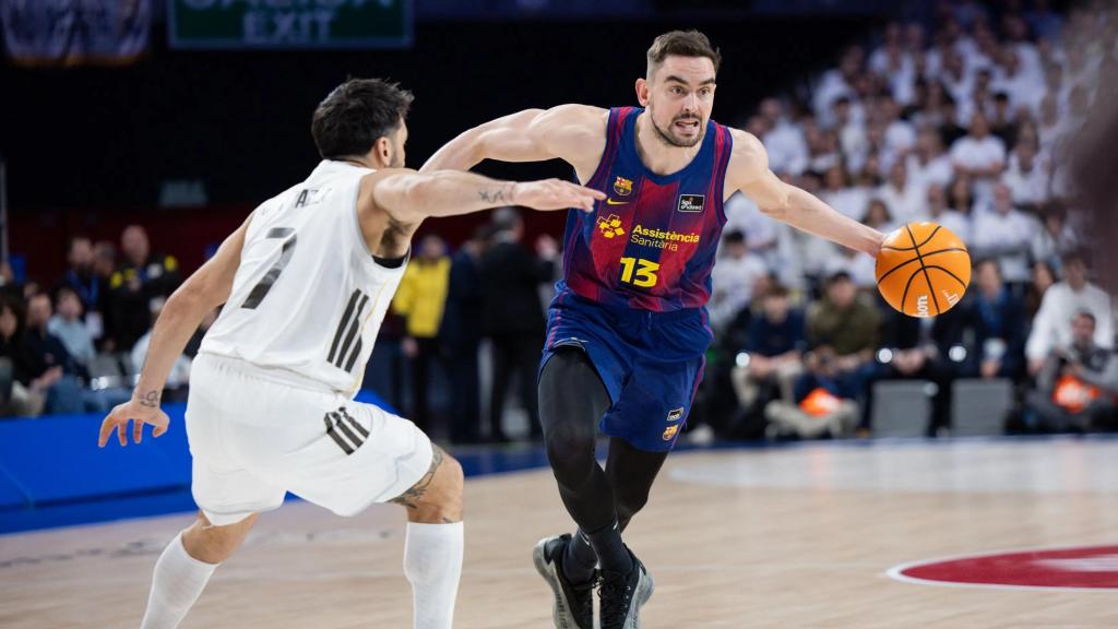 Tomas Satoransky durante el clásico de basket