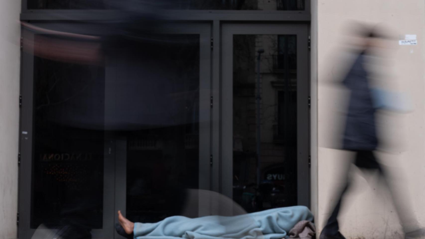 Personas sintecho en Barcelona