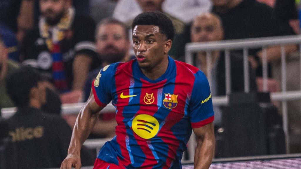 Alejandro Balde durante el Barça-Athletic de Supercopa