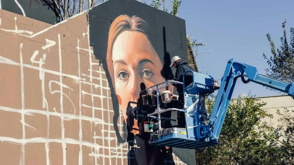 Creació de l'obra 'Back Stage', de Wedo Goás