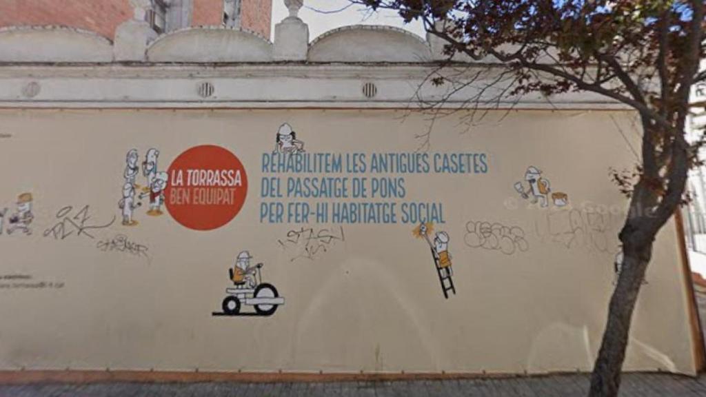 Exterior de las casitas del Passatge Pons de L'Hospitalet