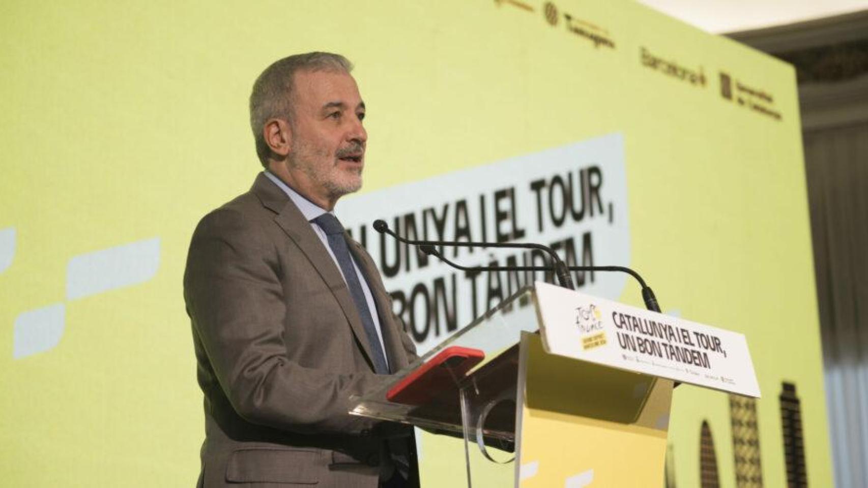 Jaume Collboni durante la presentación del evento del Tour de Francia 2026