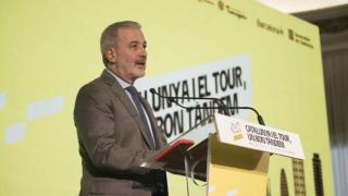 Jaume Collboni durante la presentación del evento del Tour de Francia 2026