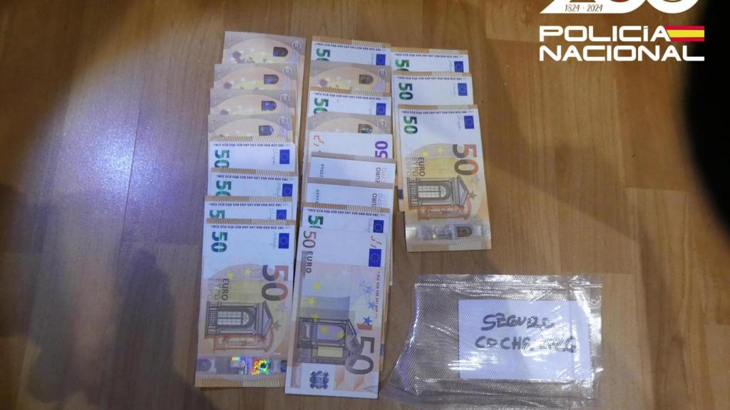 Dinero intervenido del detenido por estafar a mças de 20 ancianos en Cornellà de Llobregat