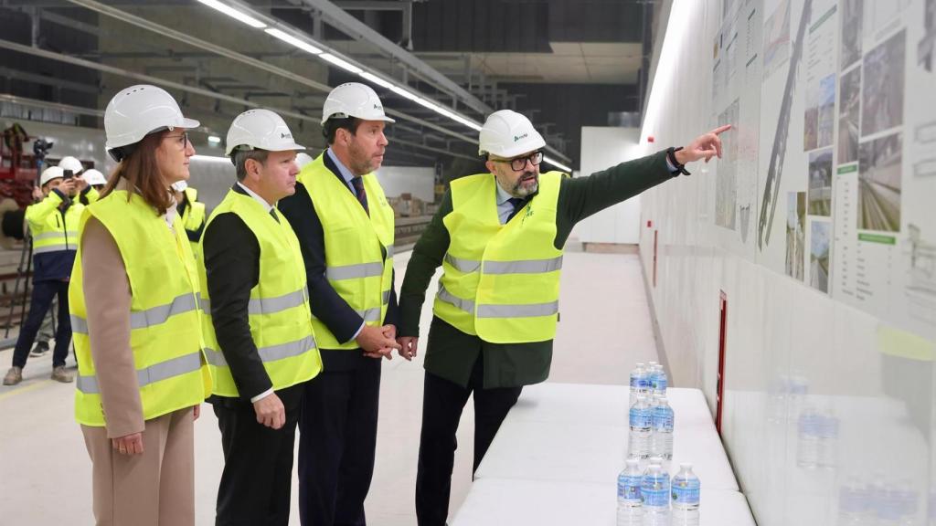 Puente visita las obras del nuevo acceso ferroviario al Aeropuerto de Barcelona