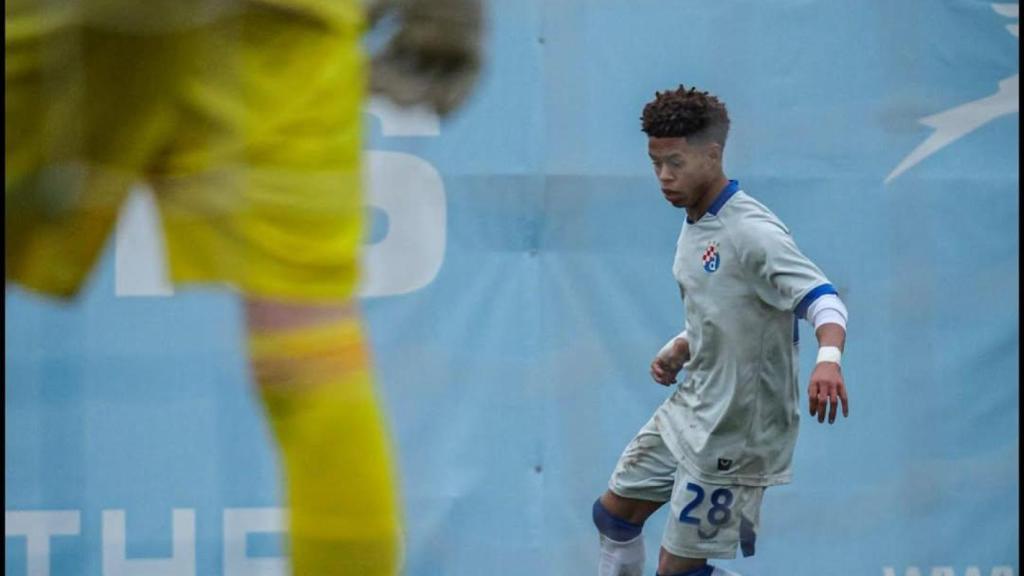 Rafael Belinho, en un partido con el Dinamo de Zagreb