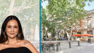 Montaje de Rigoberta Bandini con el barrio de fondo