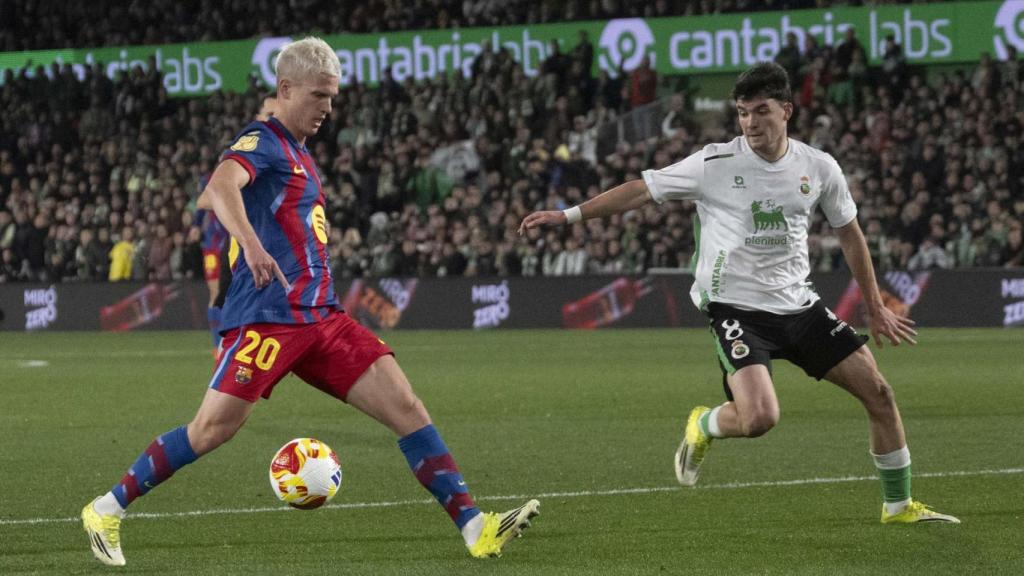 Dani Olmo al Racing de Santander-Barça de la Copa del Rei