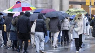 Temporal de lluvias en Barcelona en una imagen de archivo