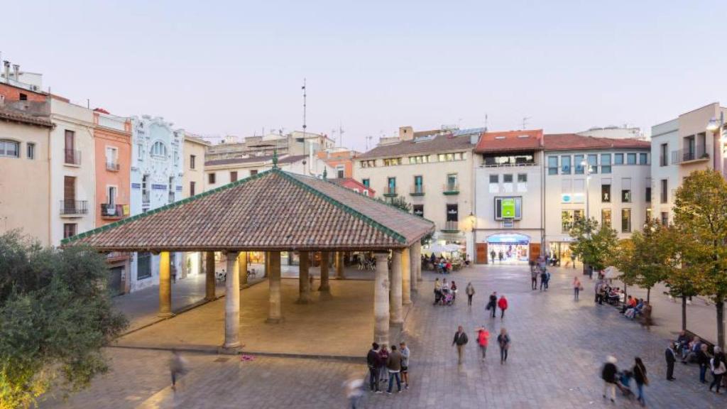La plaza de Granollers en una imagen de archivo