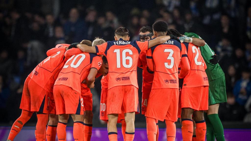 Los futbolistas del Barça, en San Sebastián