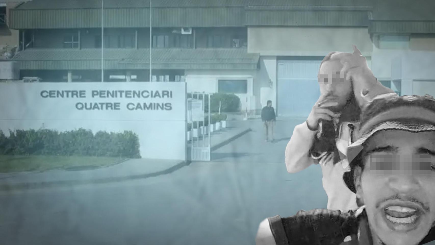 Fotomontaje de dos presos de Quatre Camins