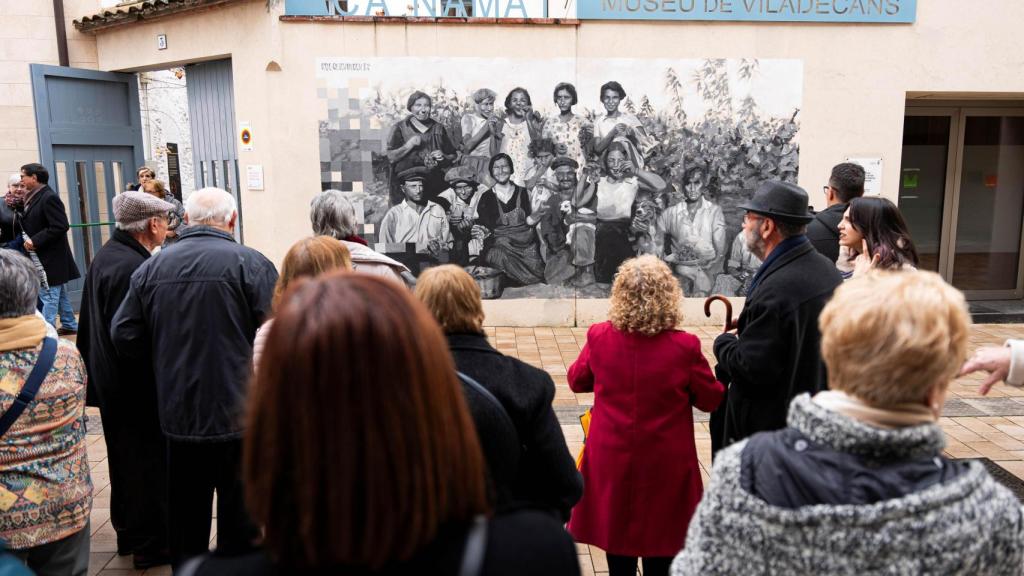 Los nuevos murales en el museo de Ca n'Amat de Viladecans