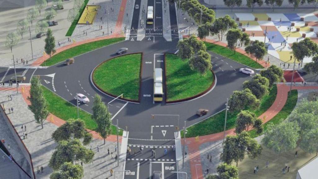 Render de la rotonda de Castelldefels