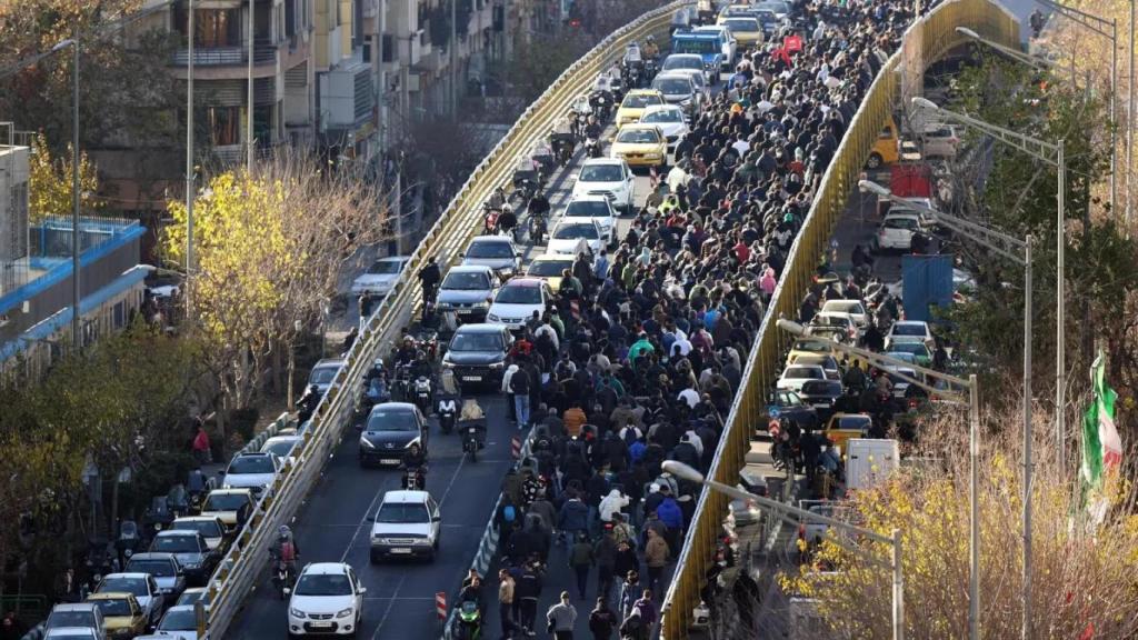 Protesta als carrers de Teheran