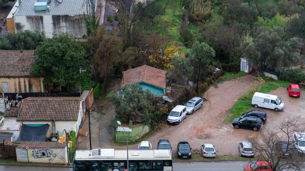 Can Rimbles en una imatge d'arxiu