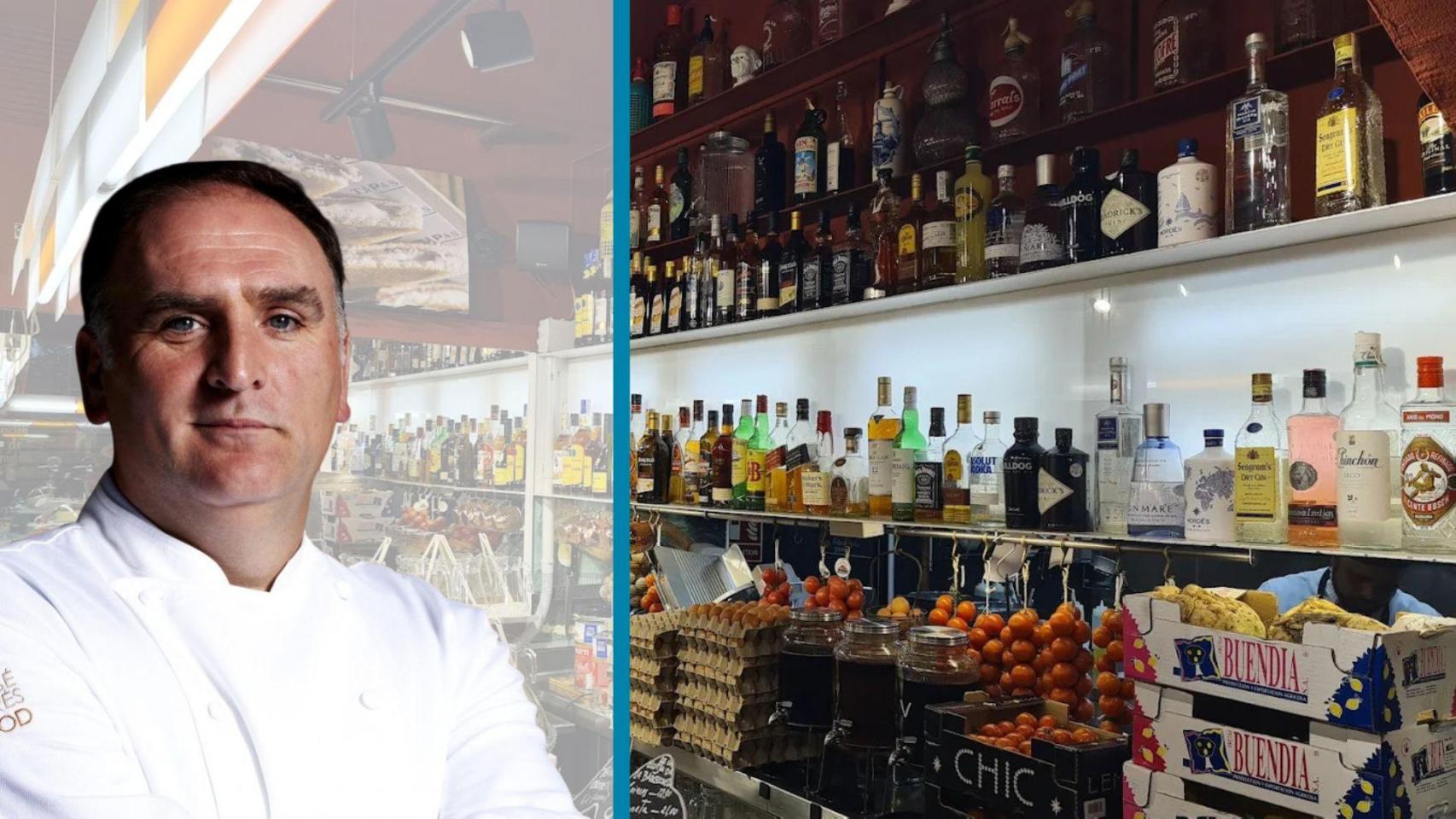 Montaje del icónico bar