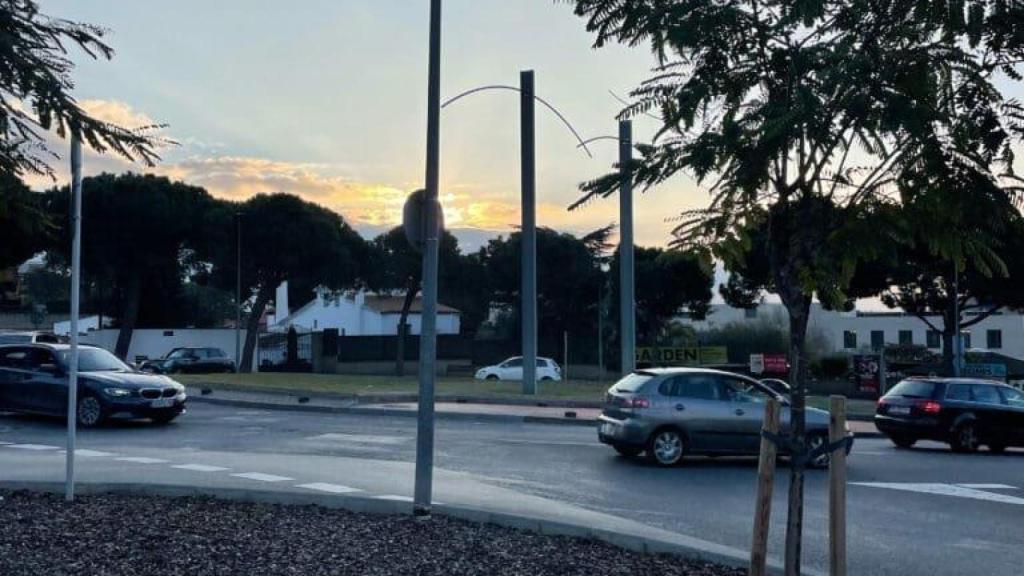 Ciudad Diagonal en imagen de archivo