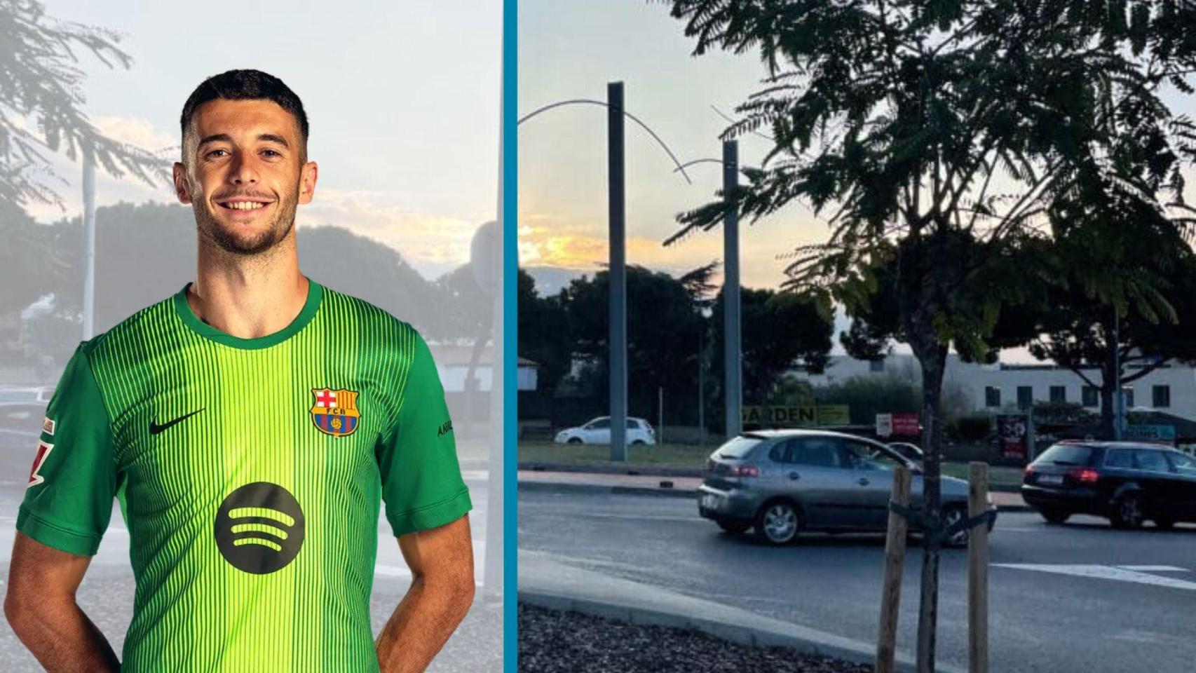 Montaje de Joan García, el portero del Barça