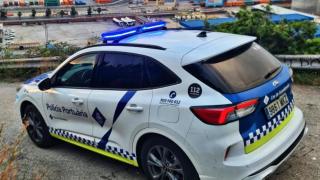 Un coche de la policía portuaria en una imagen de archivo