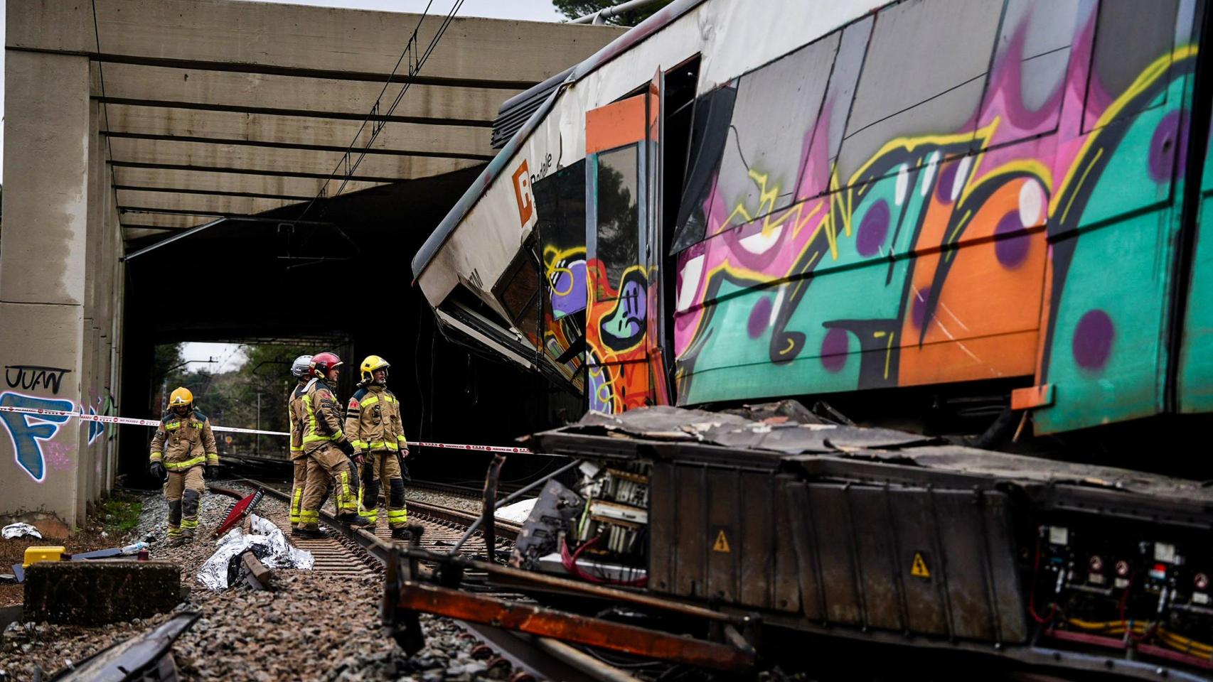 El descarrilamiento del tren de la R4 en Gelida