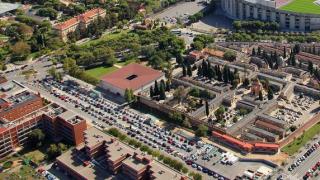 Vista aérea del Cementerio de Les Corts en una imagen de archivo