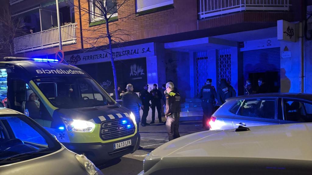 Actuación policial en el narcolocal de L'Hospitalet