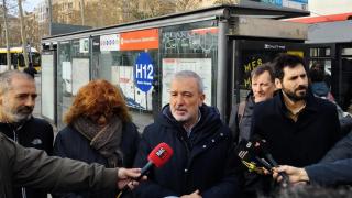 El alcalde de Barcelona, Jaume Collboni atiende a los medios